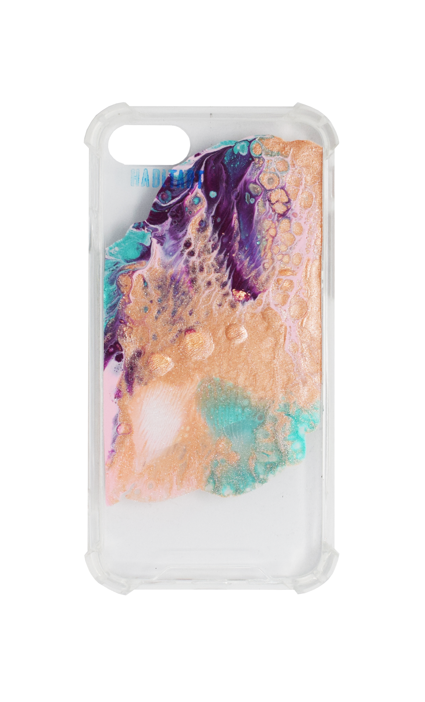 IPhoneSE Coral + TRANSPARENTE F589