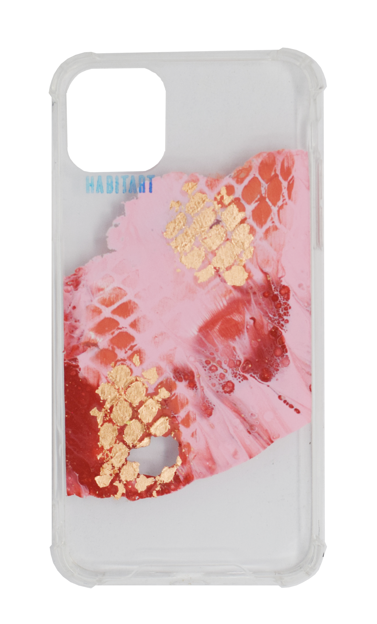 11ProMax Rose Gold Snake + TRANSPARENTE F174