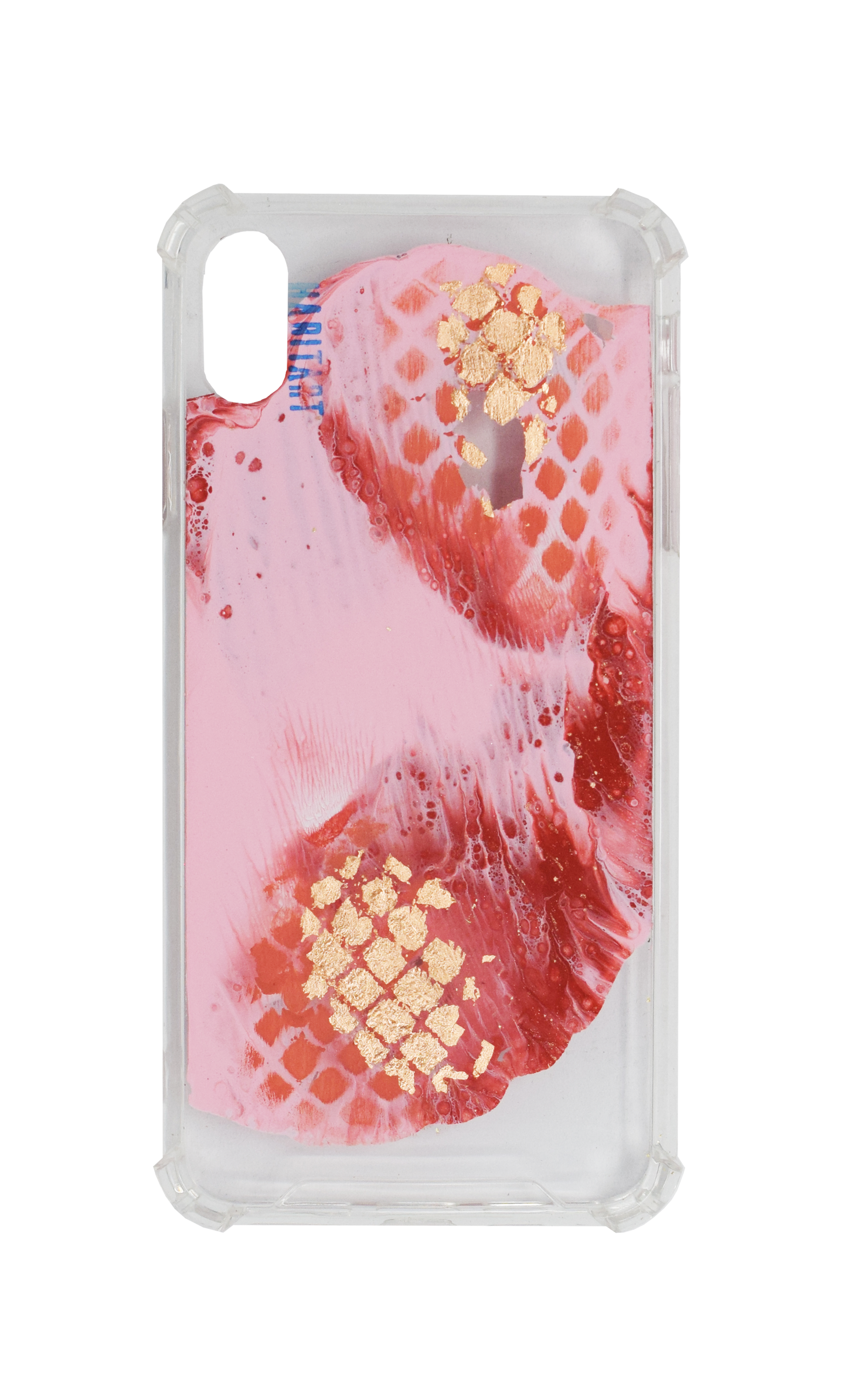 XsMax Rose Gold Snake + TRANSPARENTE F248