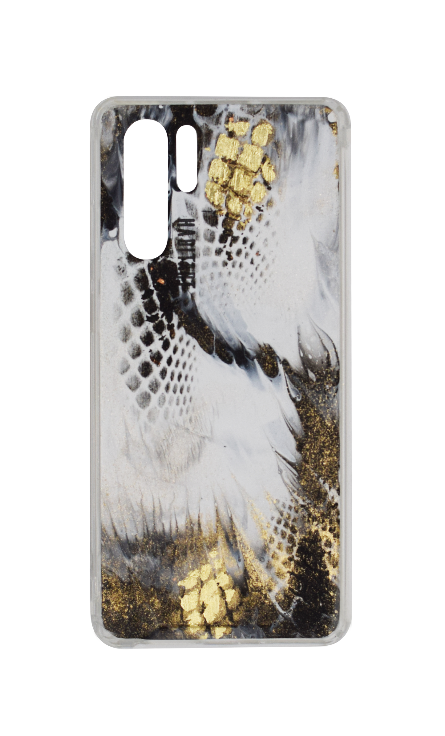 P30pro White Snake Print D339