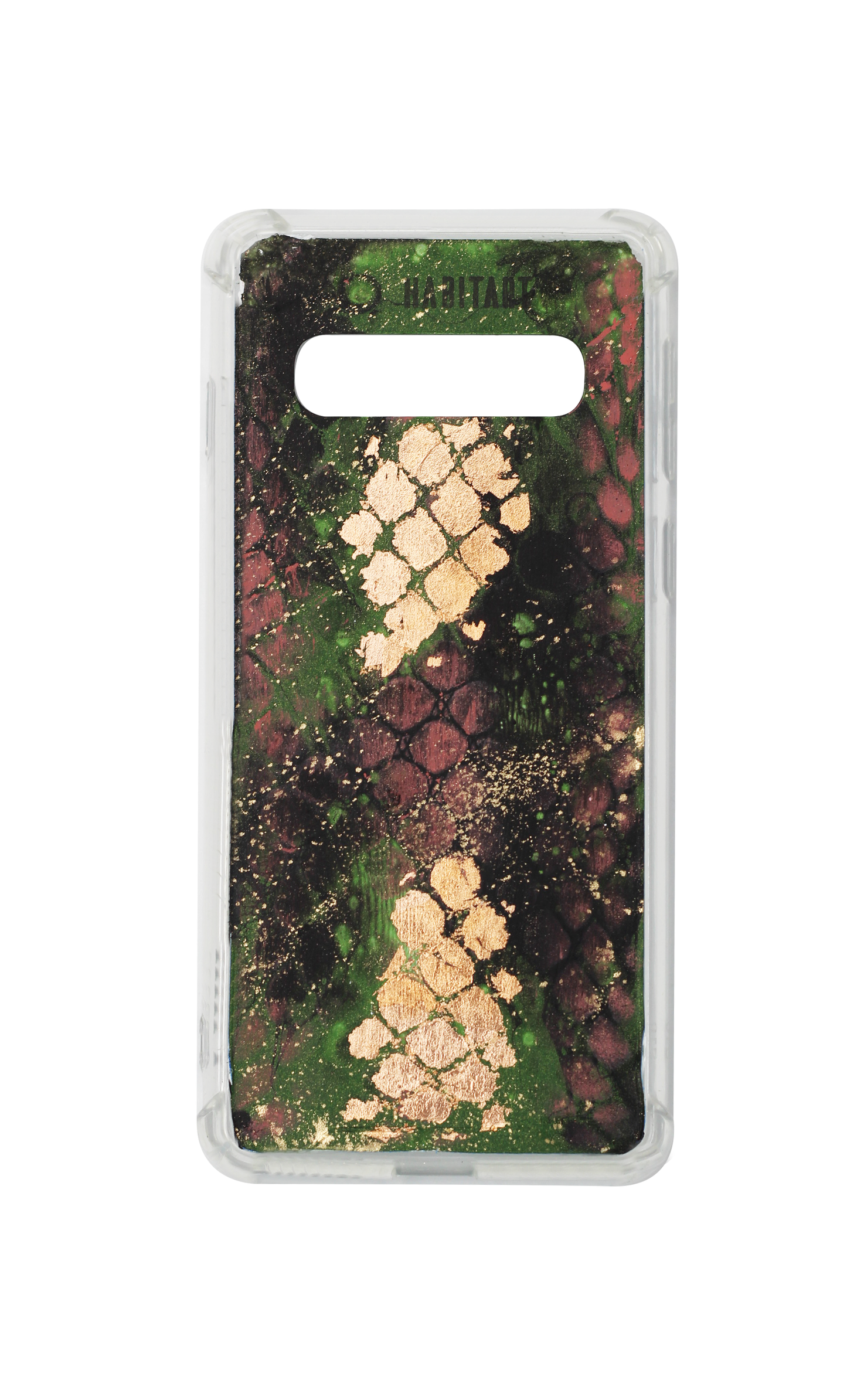 s10 Green Snake Print + Rose C746