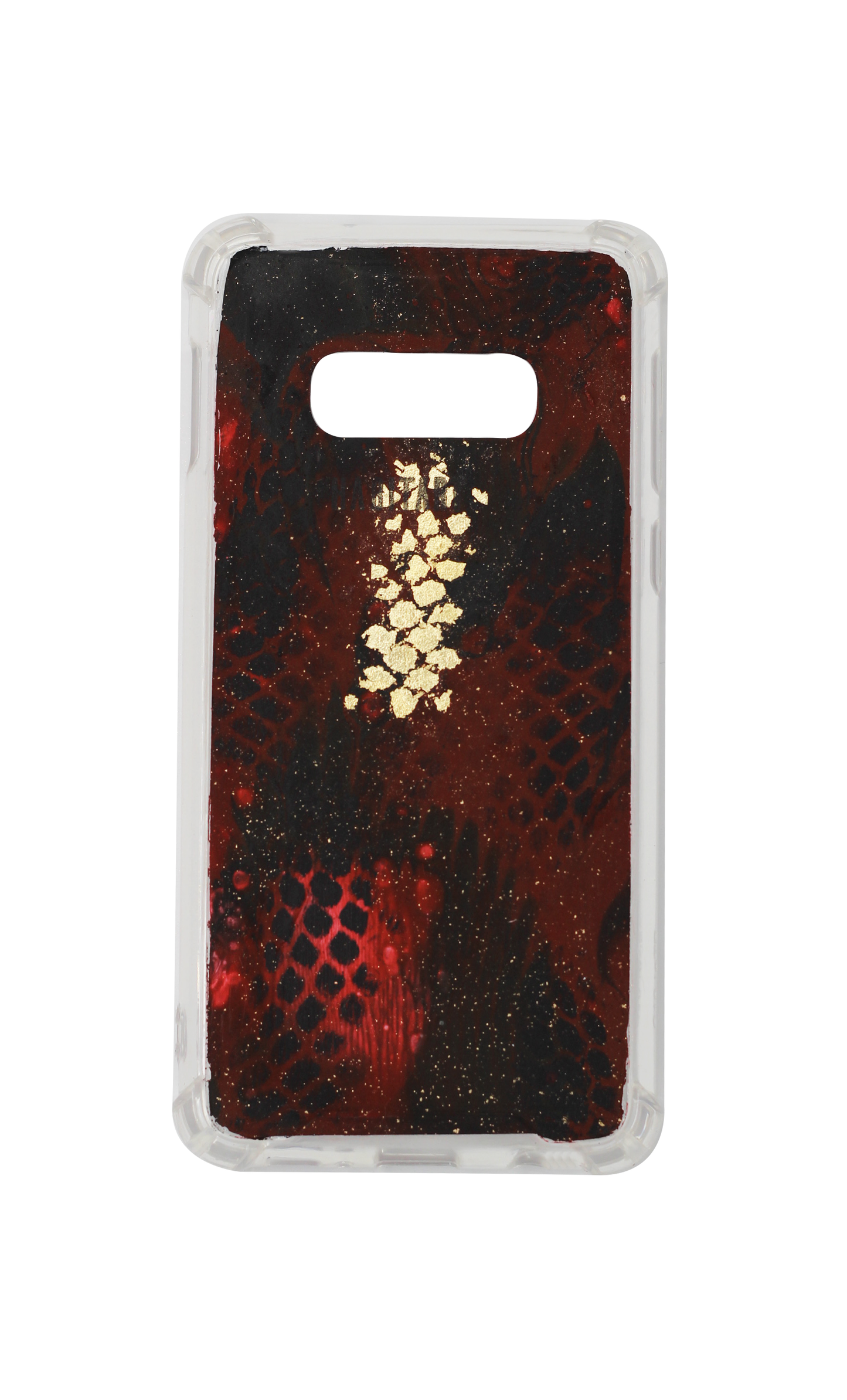 s10e Red Snake Print c637