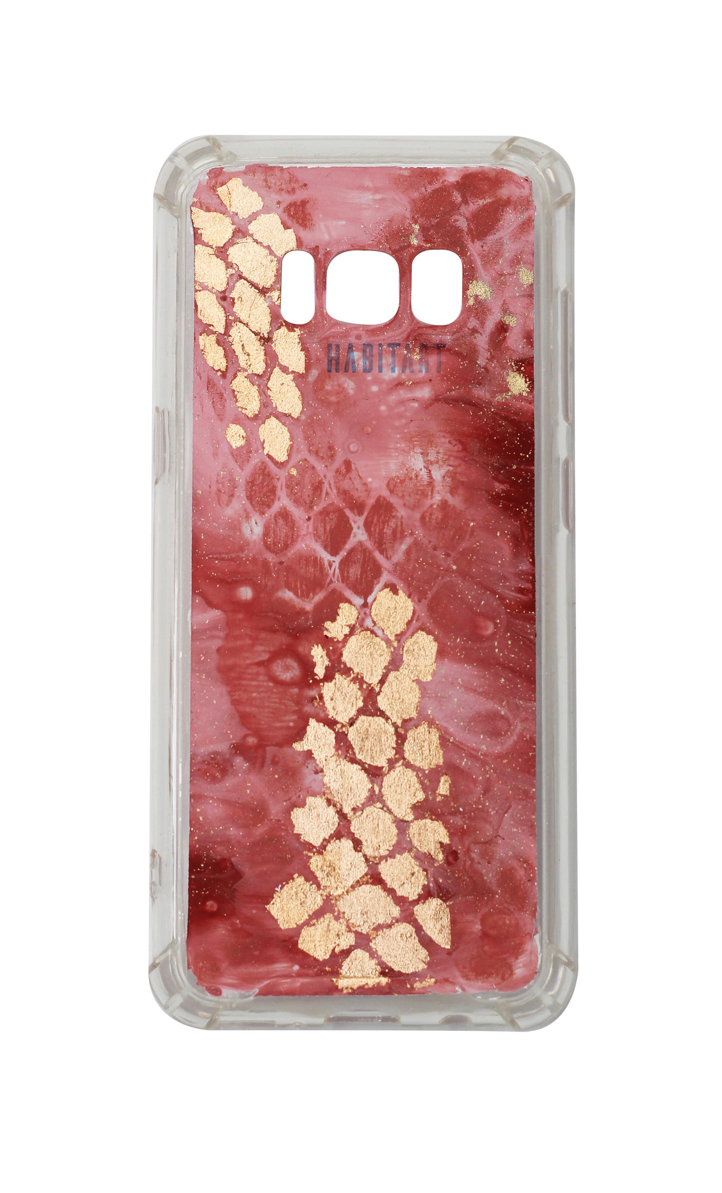 S8 Rose Gold Snake Print c599