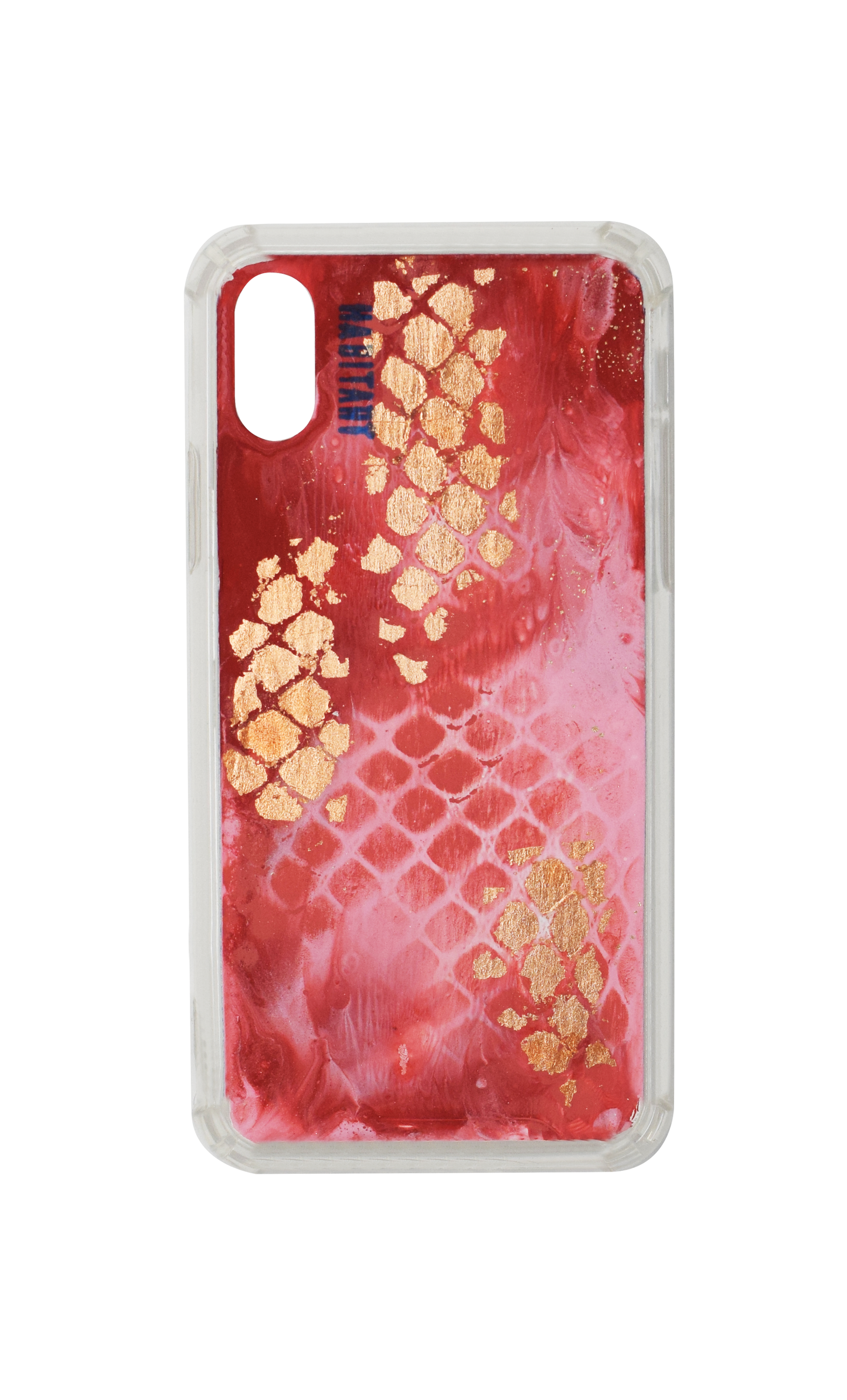 x/xs Rose Gold Snake Print C867