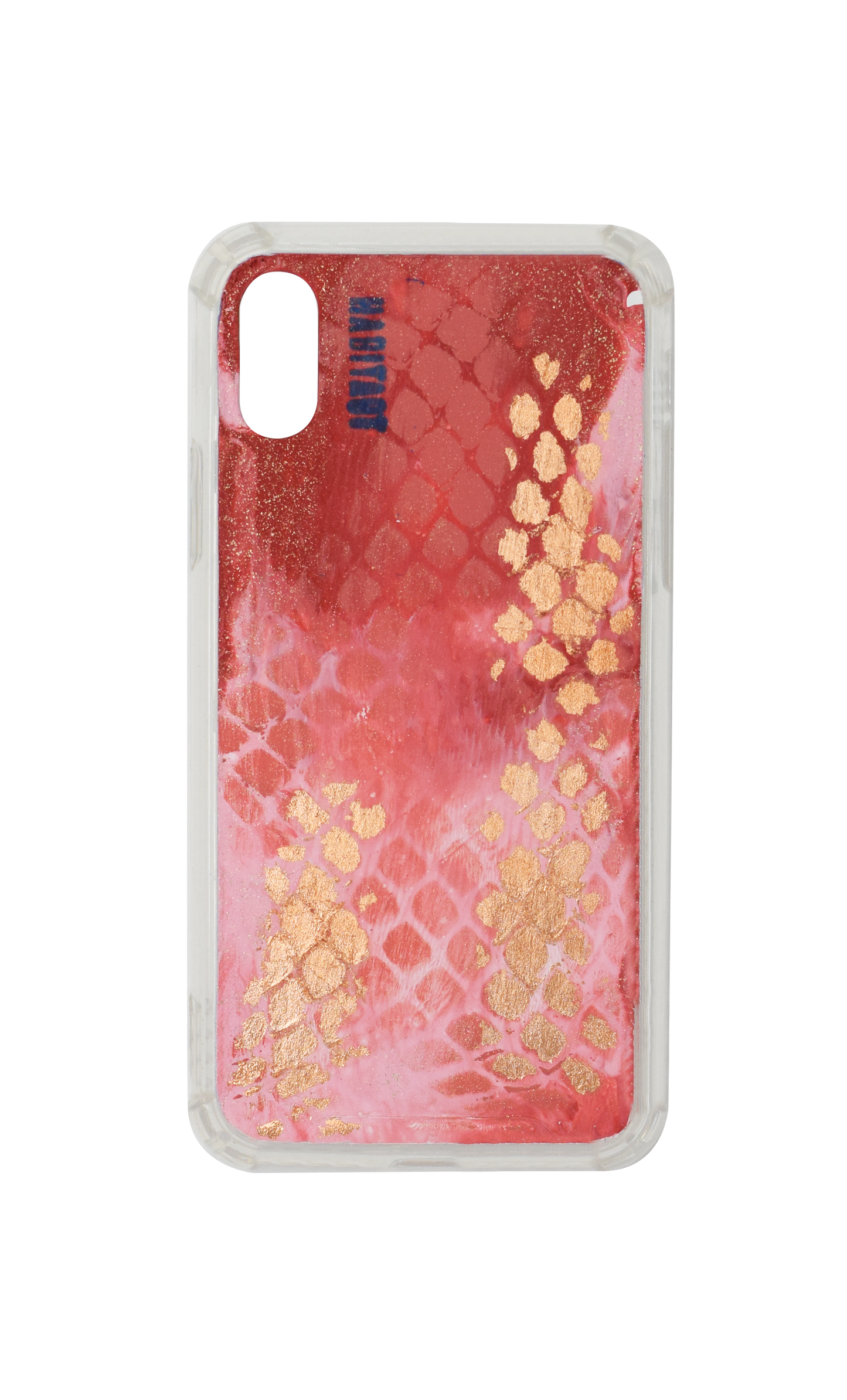 x/xs Rose Gold Snake Print C868