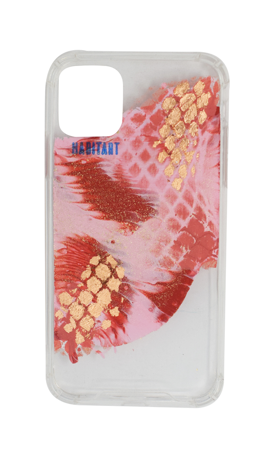 IPhone11 Rose Gold Snake + TRANSPARENTE E456