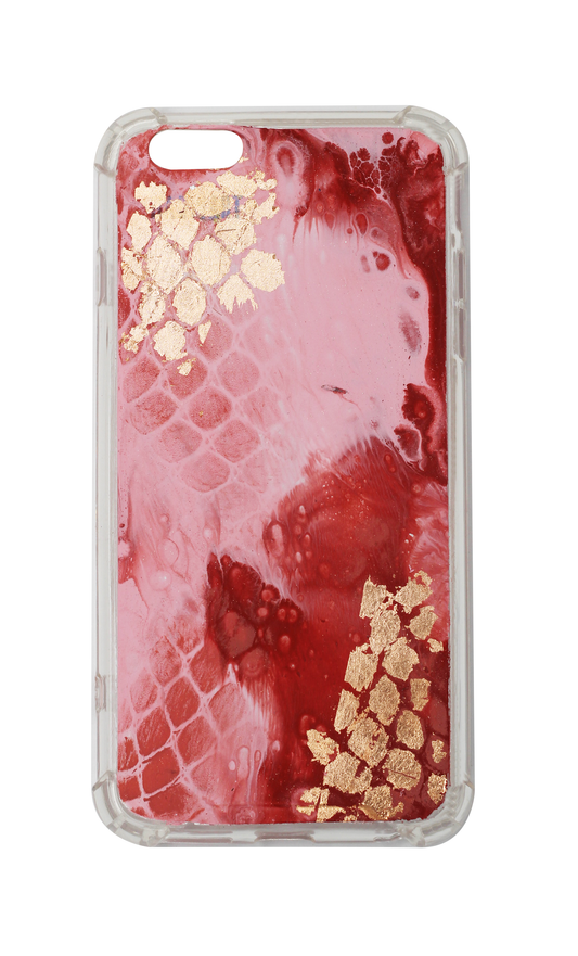 6plus Rose Gold Snake Print c557
