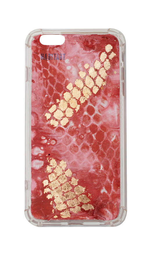 6plus Rose Gold Snake Print c559