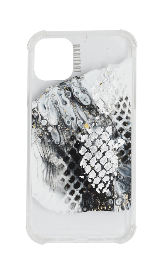 IPhone11 White Snake + TRANSPARENTE F302