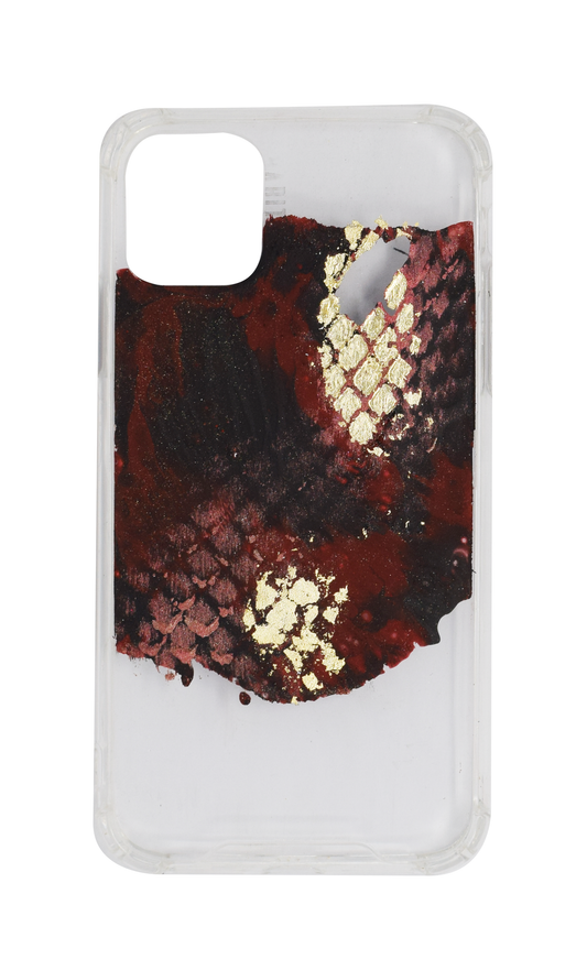 IPhone11 Red Snake + TRANSPARENTE E664
