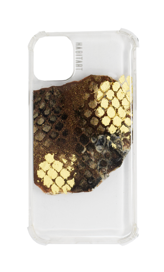 IPhone11 Brown Snake + transparente G41