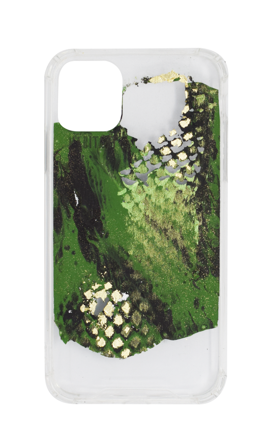 IPhone11 Green Snake + TRANSPARENTE E683