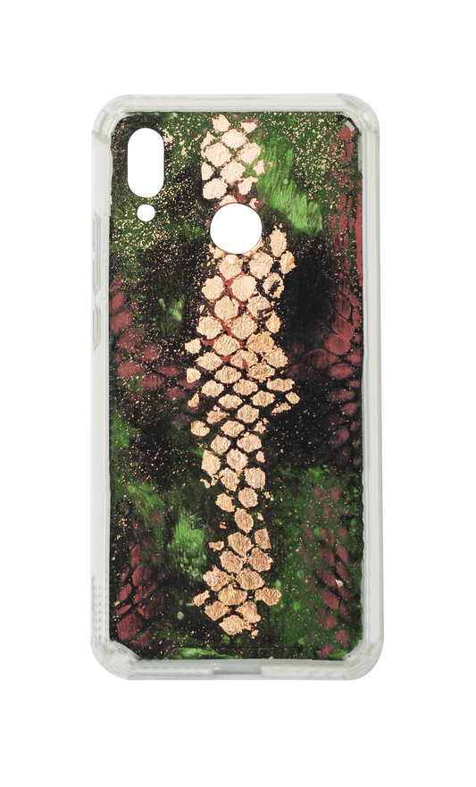 P20Lite Green Snake Print + Rose C785