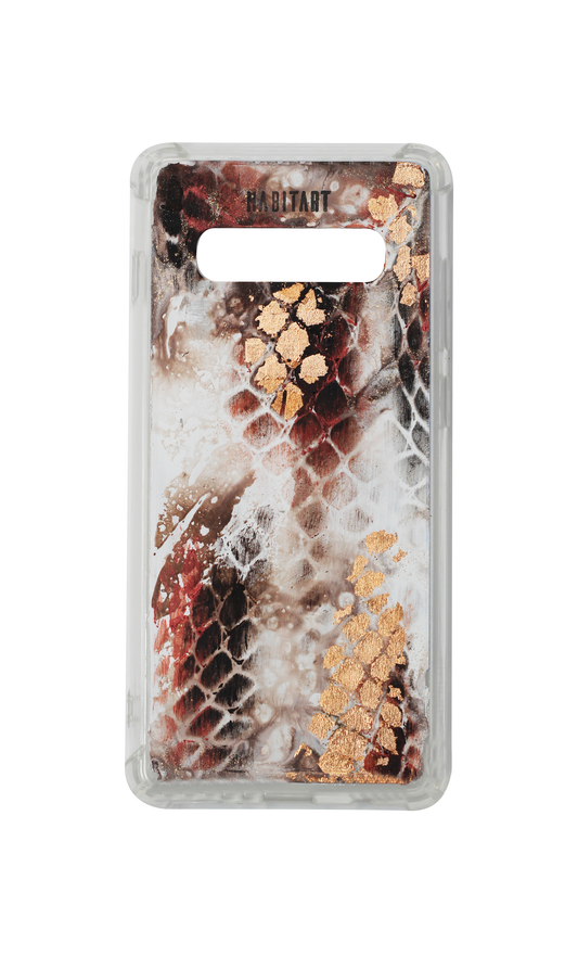 s10+ Brown Snake Print + Rose C753
