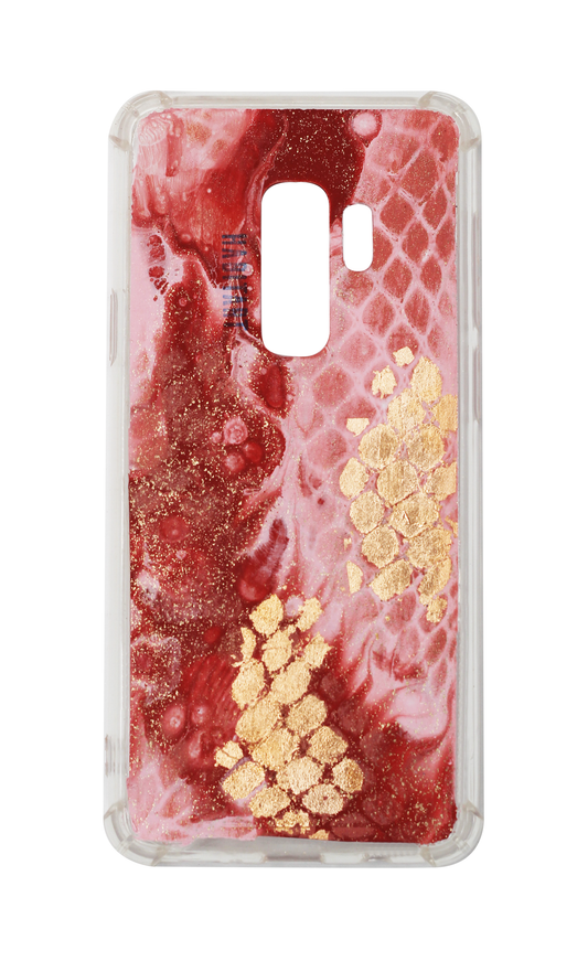 S9+ Rose Gold Snake Print c606